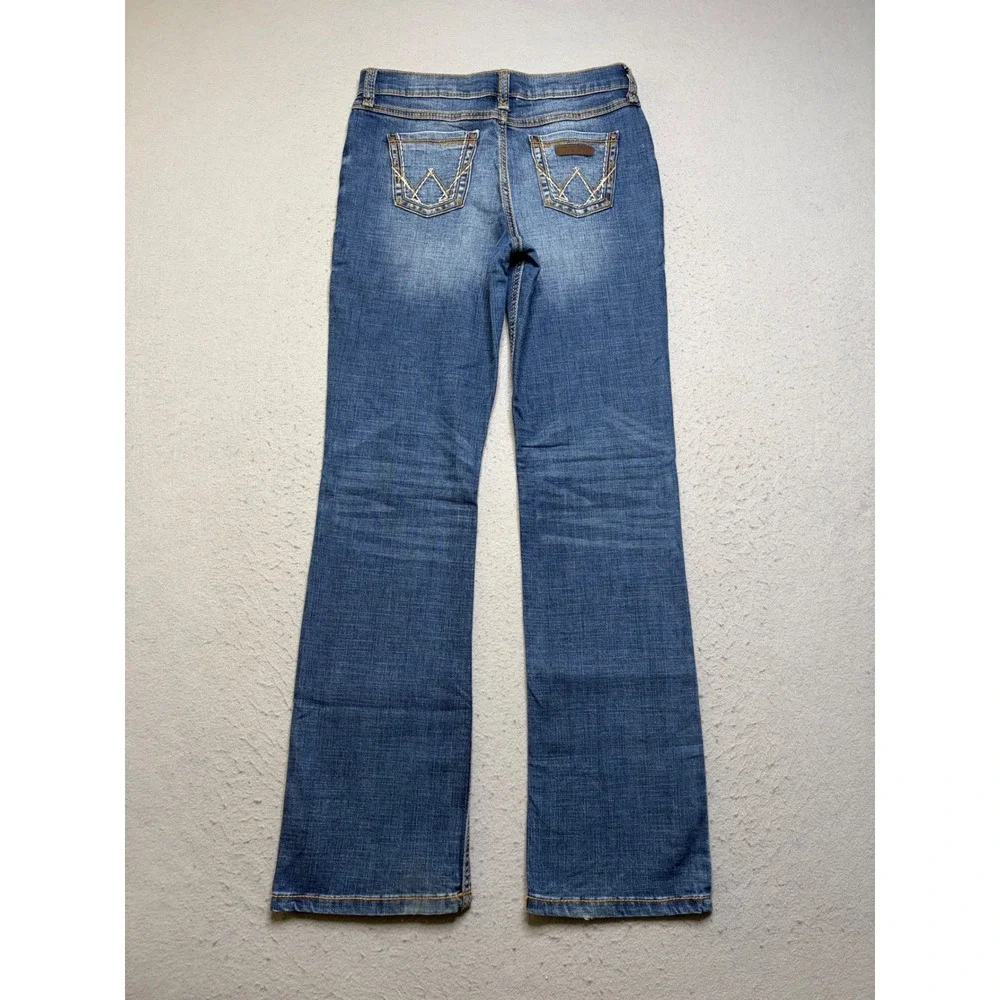Wrangler Bootcut Jeans Kids Size 14 Blue 1009MWGMS Stretch Western Denim